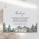 Recherche de mountain remerciements cartes Baby shower de montagne
