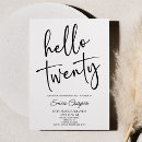 Recherche de 20ème anniversaire invitations Minimaliste