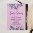 Recherche de mauve baby shower invitations Lavande