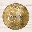 Recherche de or jeux de fléchettes Monogrammé