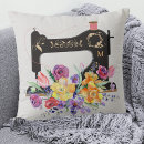 Recherche de couturière coussins Machine à coudre vintage