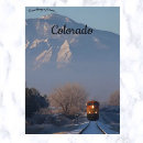 Recherche de train dans la neige cartes postales Transport