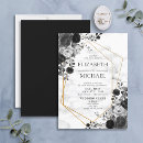 Recherche de marbre noir et blanc invitations Pour elle