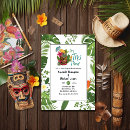 Recherche de tiki cartes invitations hawaïen