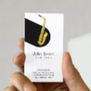 Recherche de profil musique cartes visite Saxophone