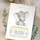 Recherche de et polka jaune invitations Baby