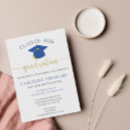 Recherche de bleue de partie invitations Bleu et or
