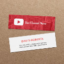 Recherche de youtuber cartes visite Vlogger