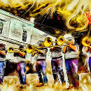 Recherche de musiciens de jazz cartes postales Nouvelles orléans