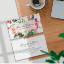 Recherche de fleur aquarelle cartes visite Professions administratives
