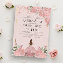Recherche de or rose faux invitations Floral