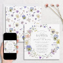 Recherche de lilas baptême invitations Floral