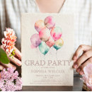 Recherche de ballons colorés invitations Aquarelle