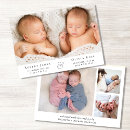 Recherche de twins faire part naissance Minimaliste