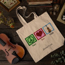 Recherche de musique tote bags Instrument de musique