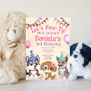 Recherche de anniversaire chien fille cartes invitations Pawty