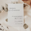 Recherche de typographie professionnelle invitations Minimaliste