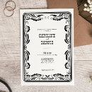 Recherche de country invitations Noir et blanc