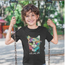 Recherche de chat coloré tshirts Pour enfants