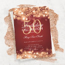 Recherche de lumière 11x16 invitations Rouge