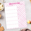 Recherche de planification de menu blocsnotes Hebdomadaire