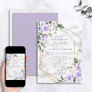 Recherche de lavender bridal shower invitations Aquarelle florale