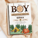 Recherche de rustic woodland baby shower invitations Camping