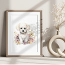 Recherche de frise bichon posters Aquarelle