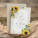 Recherche de chic 14x19 invitations Tournesol
