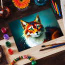 Recherche de chaton blanc cartes postales Rouge