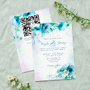 Recherche de turquoise mariage invitations Fleurs
