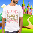 Recherche de la princesse du papa tshirts Père