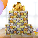 Recherche de motif chat papier cadeau Pour enfants