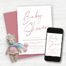 Recherche de dusty pink invitations Moderne