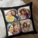 Recherche de fleurs noires coussins Rétro