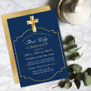 Recherche de elegant gold petite communion invitations Croix