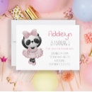 Recherche de pandas mignons invitations Pour enfants