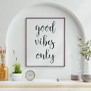 Recherche de good vibes posters Typographie
