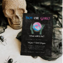 Recherche de halloween gender reveal invitations Garçon ou fille