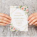 Recherche de géométrique mariage invitations Élégant