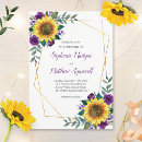Recherche de tournesol mariage invitations Élégant