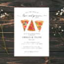 Recherche de pizza répétition dîner invitations Aquarelle