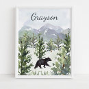 Recherche de forêt posters chambre enfant art Rustique