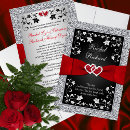 Recherche de coeur gothique invitations Fleurs florales