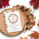 Recherche de wreath thanksgiving invitations Action de grâce