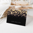 Recherche de lumières de bokeh vœux cartes Chic