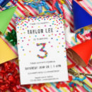 Recherche de 3 ans invitations Fête d'anniversaire