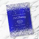 Recherche de saphir bleu marine invitations Argent