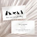 Recherche de silhouette de chat cartes visite Chats