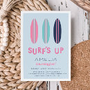 Recherche de surfboard anniversaire invitations Pour enfants